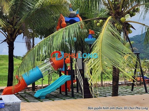 Mẫu cầu trượt xích đu liên hoàn cao cấp PL05L2412