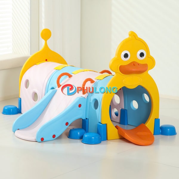 Cầu trượt hầm chui hình chú Vịt PL1302B 3 cau-truot-ham-chui-cho-be-pl1302b (1)