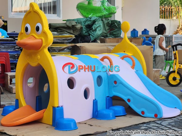 Cầu trượt hầm chui hình chú Vịt PL1302B 12 ham-chui-cau-truot-mau-moi-2025 (3)
