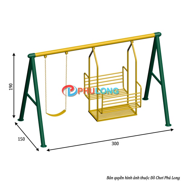 Xích đu ngoài trời trẻ em cao cấp PL2815B 13 xich-du-ngoai-troi-tre-em-pl2815b (2)