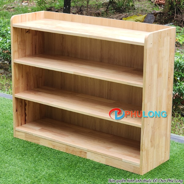 Kệ gỗ mầm non 1 Mét - 4 Tầng giá rẻ 26 ke-cao-su-mam-non-1m-4-tang-pl2544cl (1)