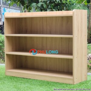 Kệ gỗ mầm non 1 Mét - 4 Tầng giá rẻ 19 ke-van-mdf-1m-4-tang-pl2555e (1)