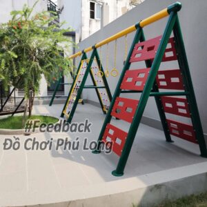 Xích đu cầu trượt mầm non kèm thang leo PL2806CB 13 xich-du-cao-cap